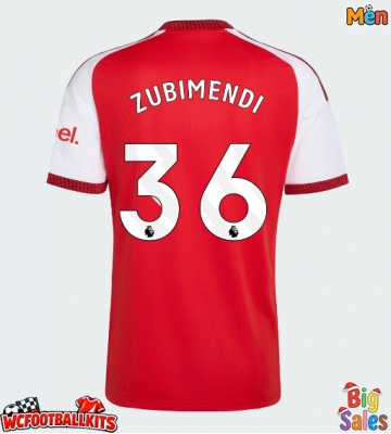 Arsenal Martin Zubimendi #36 Replica Home Stadium Shirt 2026-27 Short Sleeve